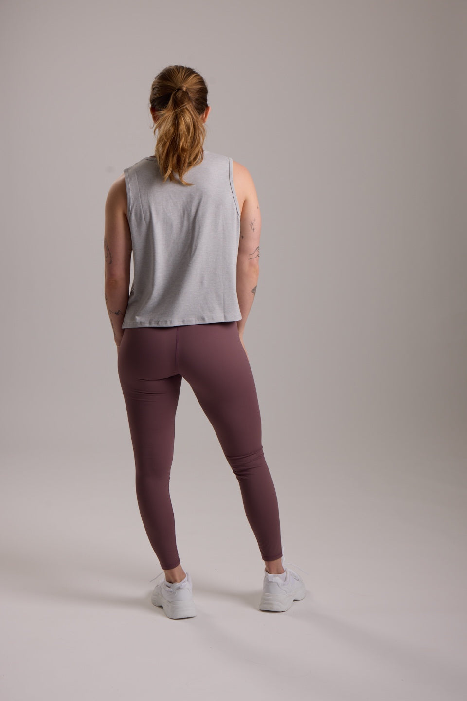 Drift Cropped Tank - Light Grey