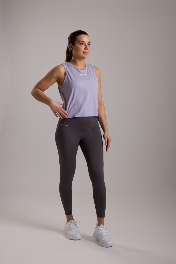 Drift Cropped Tank - Frosted Lilac