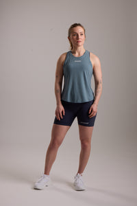 Trace Racerback Tank Top - Green Melange